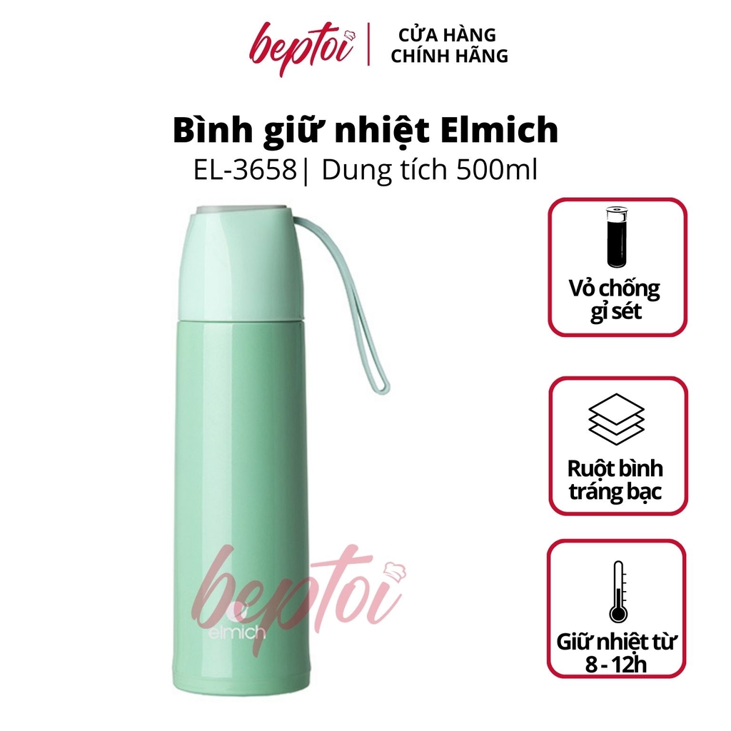 Bình giữ nhiệt Elmich EL3658 Inox 304 500ml