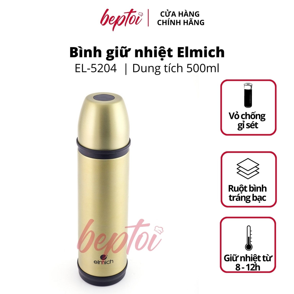 Bình giữ nhiệt Elmich EL5204 Inox 304 500ml