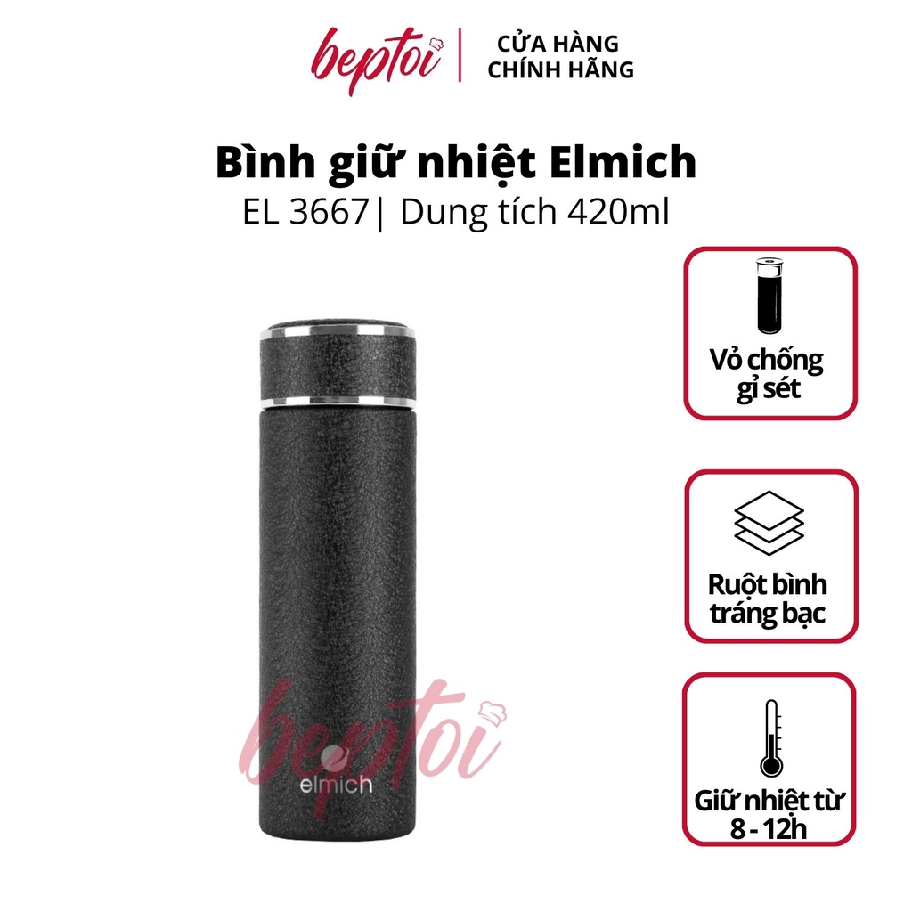 Bình giữ nhiệt Elmich EL3667 Inox 304 420ml