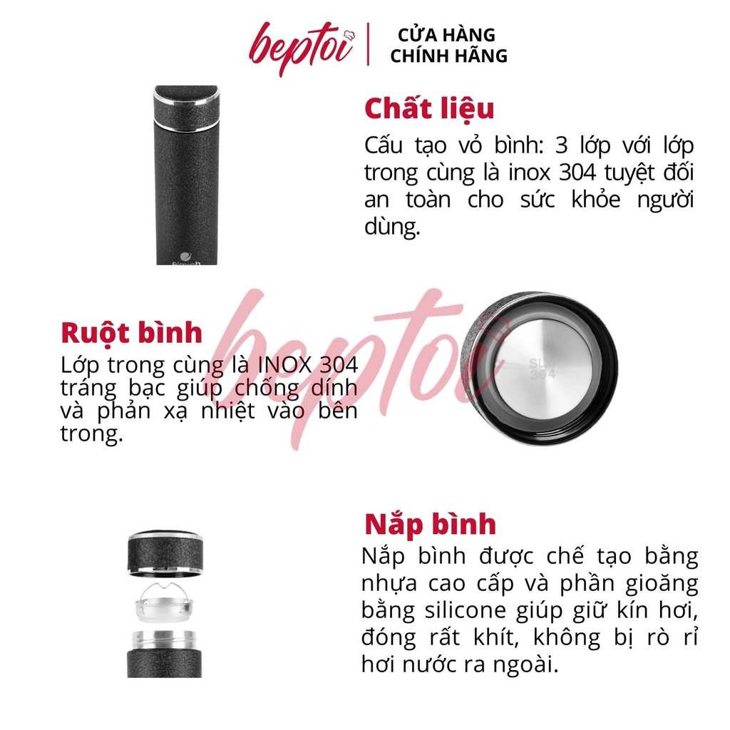 Bình giữ nhiệt Elmich EL3667 Inox 304 420ml