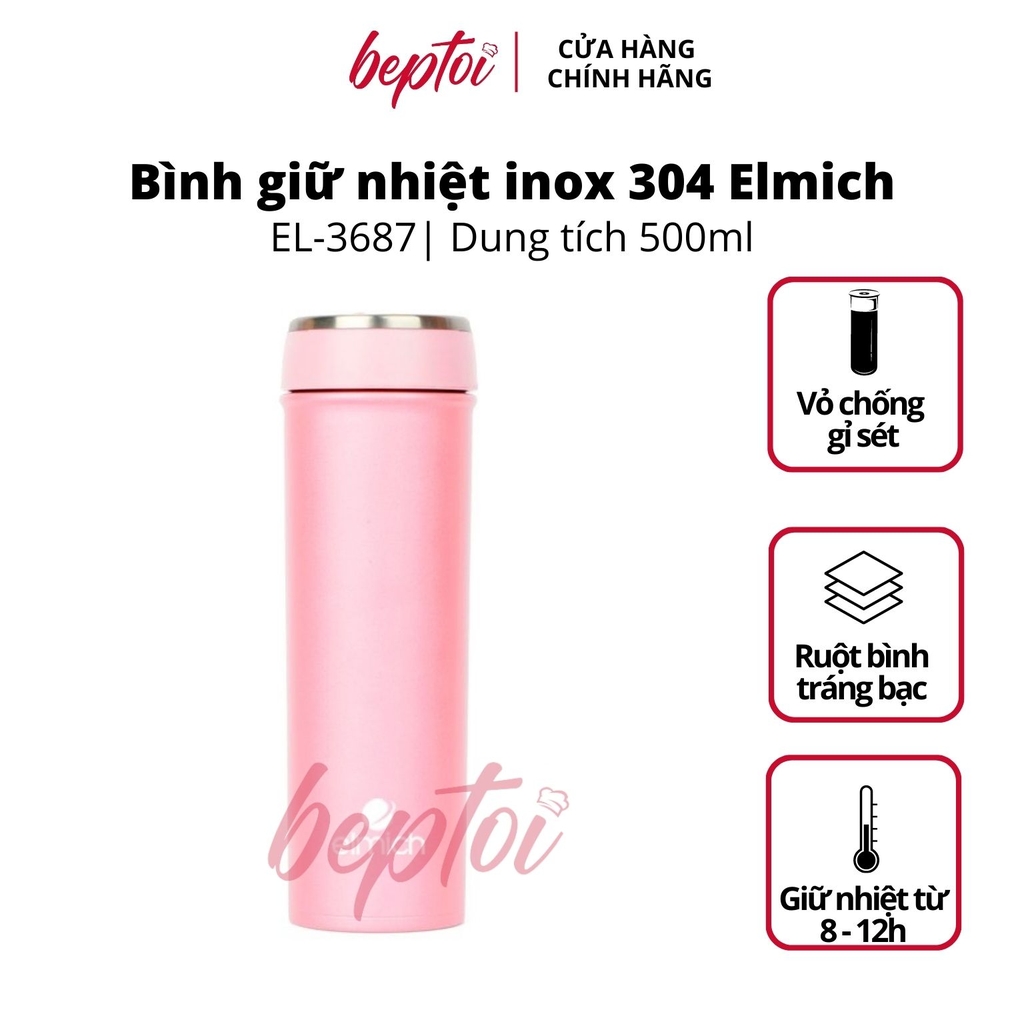 Bình giữ nhiệt Elmich EL-3687 Inox 304 500ml