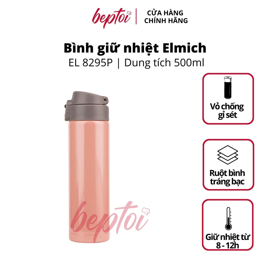 Bình giữ nhiệt Elmich EL8295P Inox 304 500ml