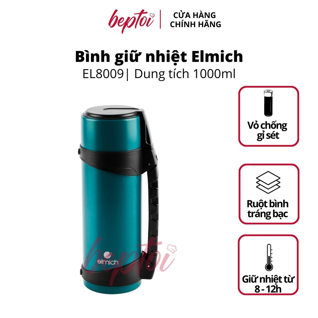 Bình giữ nhiệt Elmich EL8009 Inox 304 1000ml