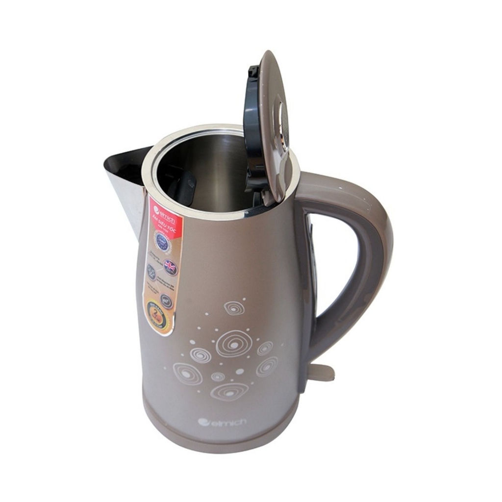 Ấm siêu tốc, bình siêu tốc đun nước siêu nhanh Inox 304 2 lớp chống phỏng Elmich KEE-1783