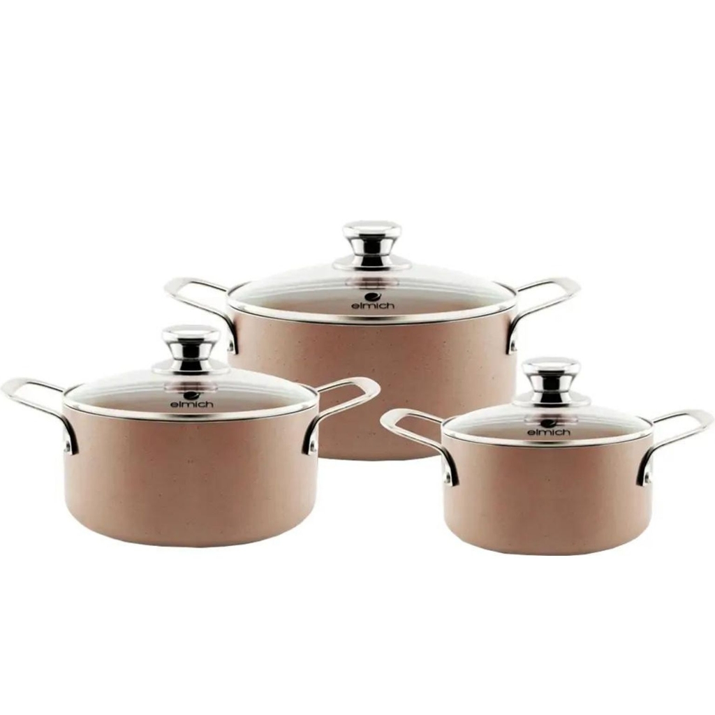 Bộ nồi bếp từ ELMICH EL5104MN Size 16,20,24cm