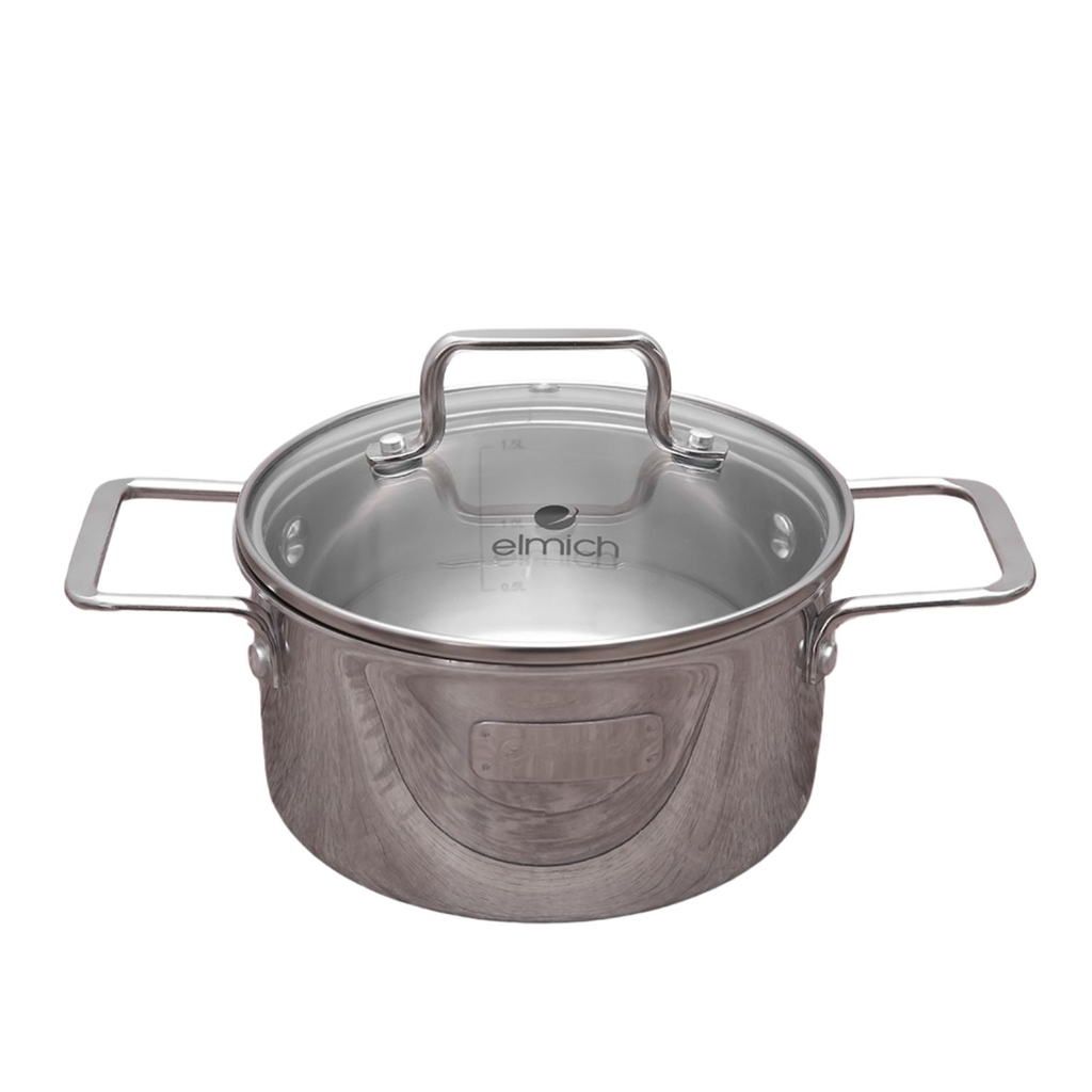 Nồi bếp từ inox liền khối Elmich Trimax XR EL-3843 size 16, 20, 24cm