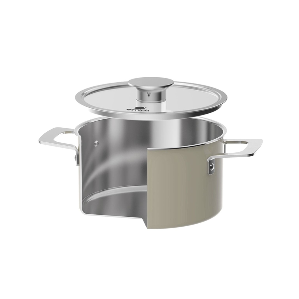 Nồi bếp từ, bộ Inox liền khối Elmich Hera size 16, 18, 22 chảo full induction 26cm ELMICH EL-8238