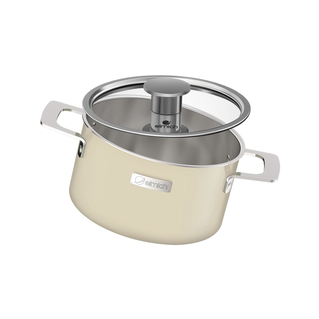 Nồi bếp từ, bộ Inox liền khối Elmich Hera size 16, 18, 22 chảo full induction 26cm ELMICH EL-8238