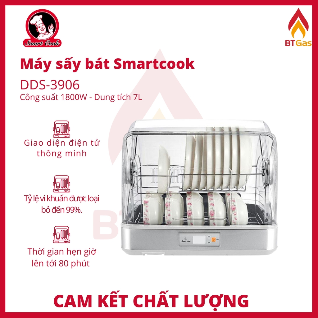 Máy sấy chén Smartcook DDS-3906