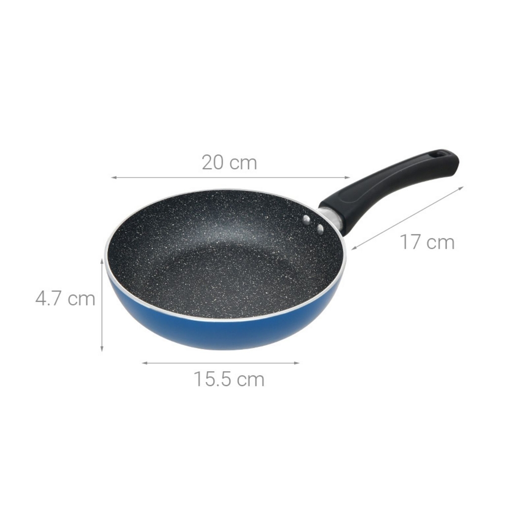 Chảo chống dính vân đá đáy từ Colosseum Y1 Elmich EL-3718/3719/3720/3721