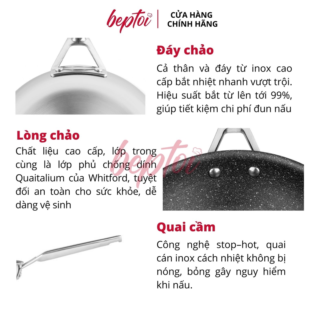 Chảo chống dính inox liền khối Elmich Trimax CZ Elmich, chảo chống dính đáy từ Elmich