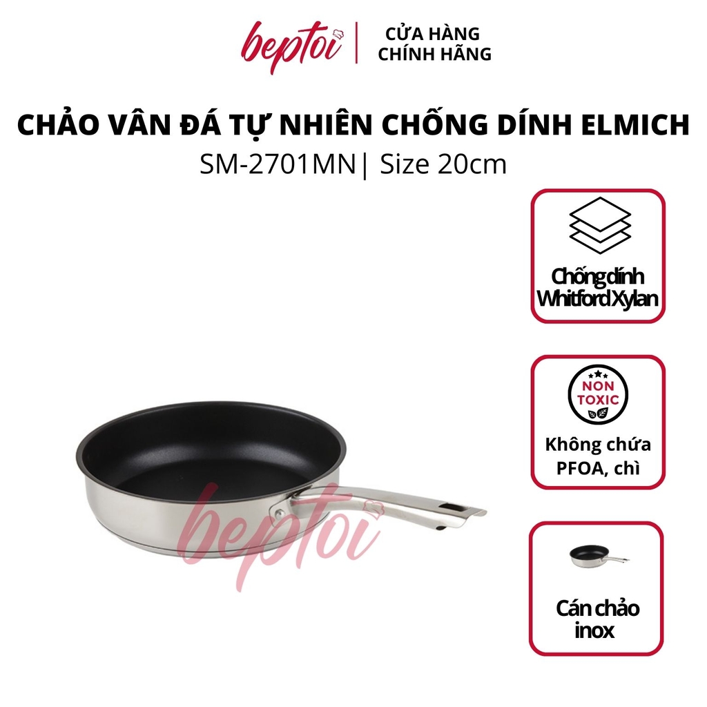 Chảo chống dính Inox Smartcook, chảo chống dính bếp từ Smartcook