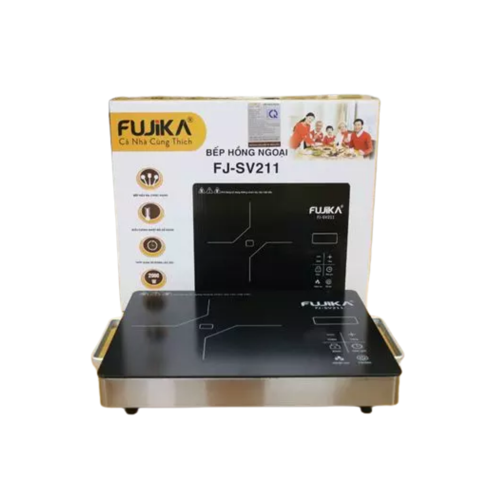 Bếp hồng ngoại đơn Fujika FJ-SV-211, bếp hồng ngoại cảm ứng FUJIKA mặt kính ceramic công suất 2000W