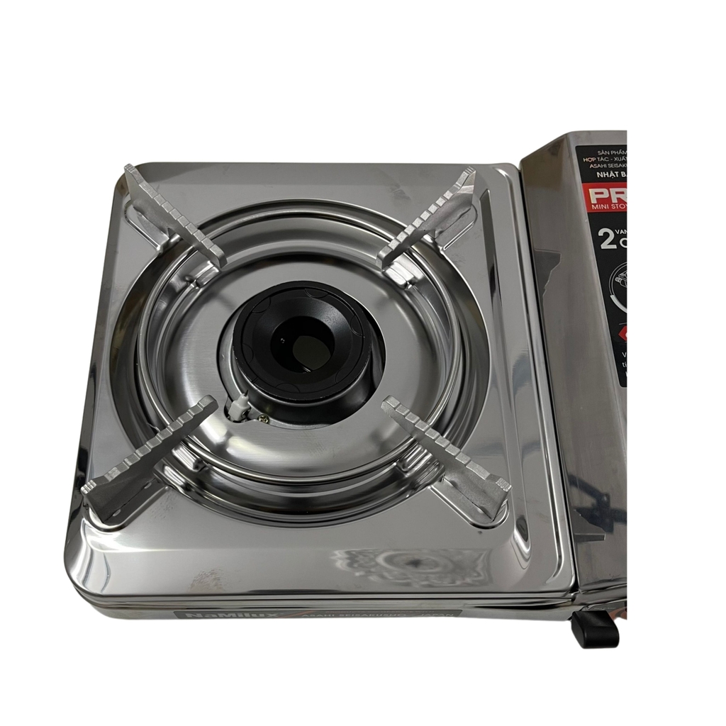 Bếp Gas Mini Inox / Bếp Gas Namilux 2S PL2021AS / Van An Toàn 2 Cấp Chống Cháy Nổ
