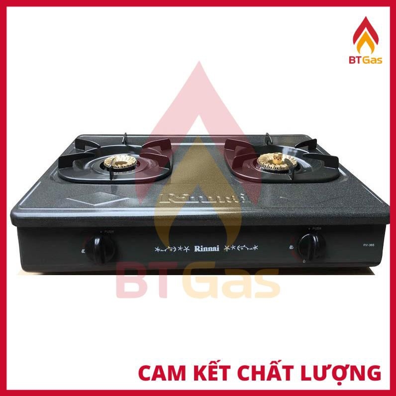 Bếp Gas Rinnai / Bếp Ga Đôi 6 Tấc RV-365 N Series / Có Đầu Hâm - Hàng Chính Hãng