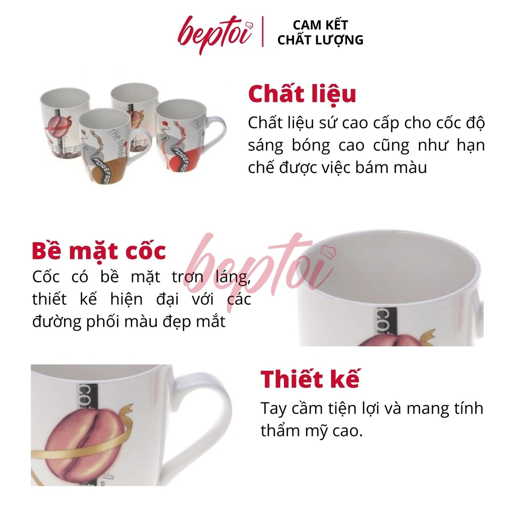 Ly sứ Cốc sứ cao cấp hoa văn Smart Cook SM3603