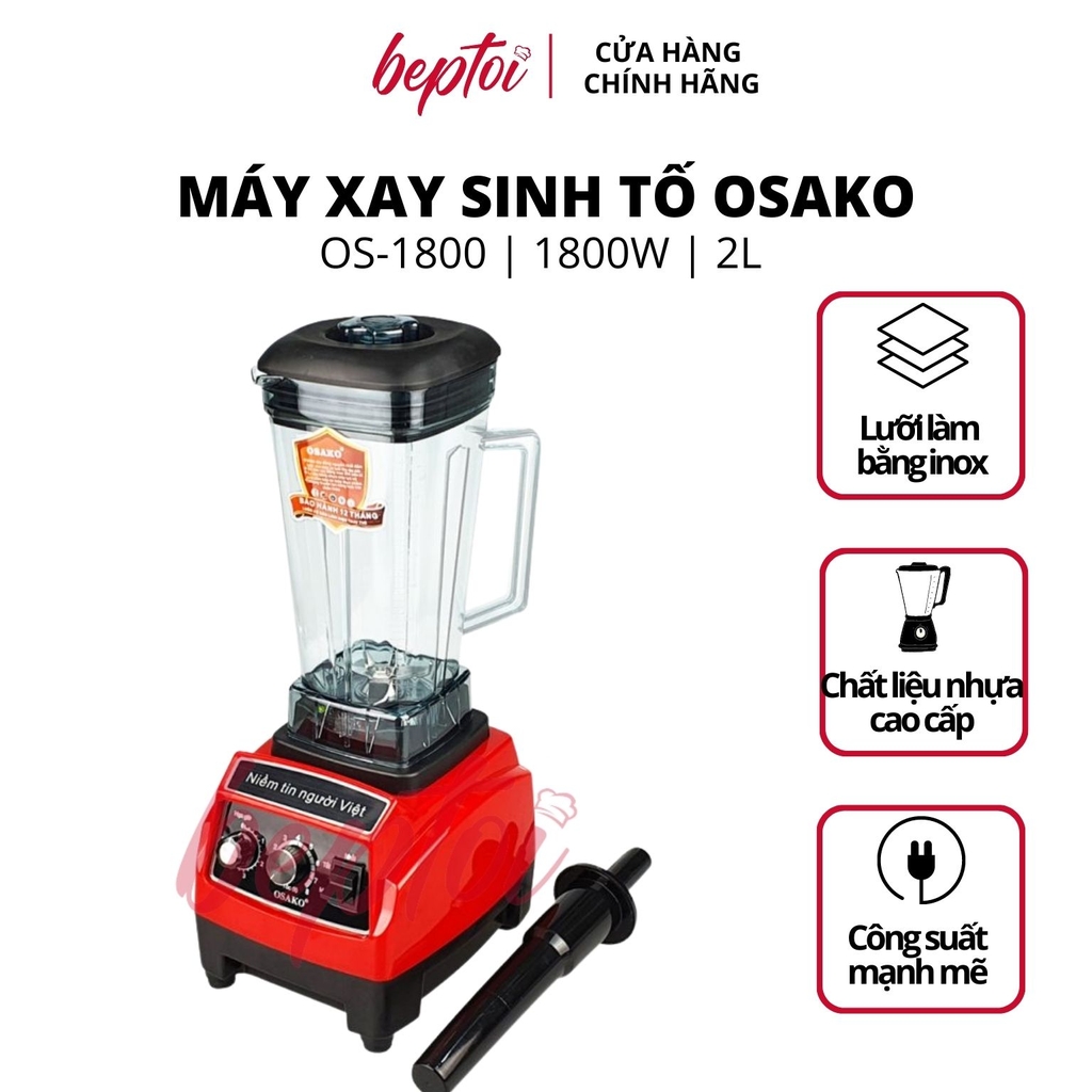 Máy xay sinh tố công nghiệp 1800W Osako OS- 1800