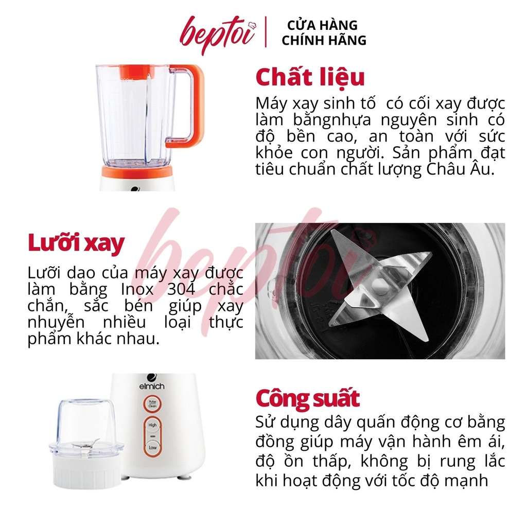 Máy xay sinh tố Elmich, máy xay sinh tố đa năng Elmich BLE-1847