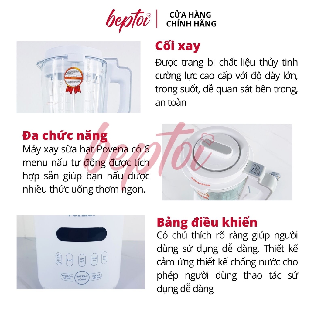 Máy làm sữa hạt Povena PVN - 3275