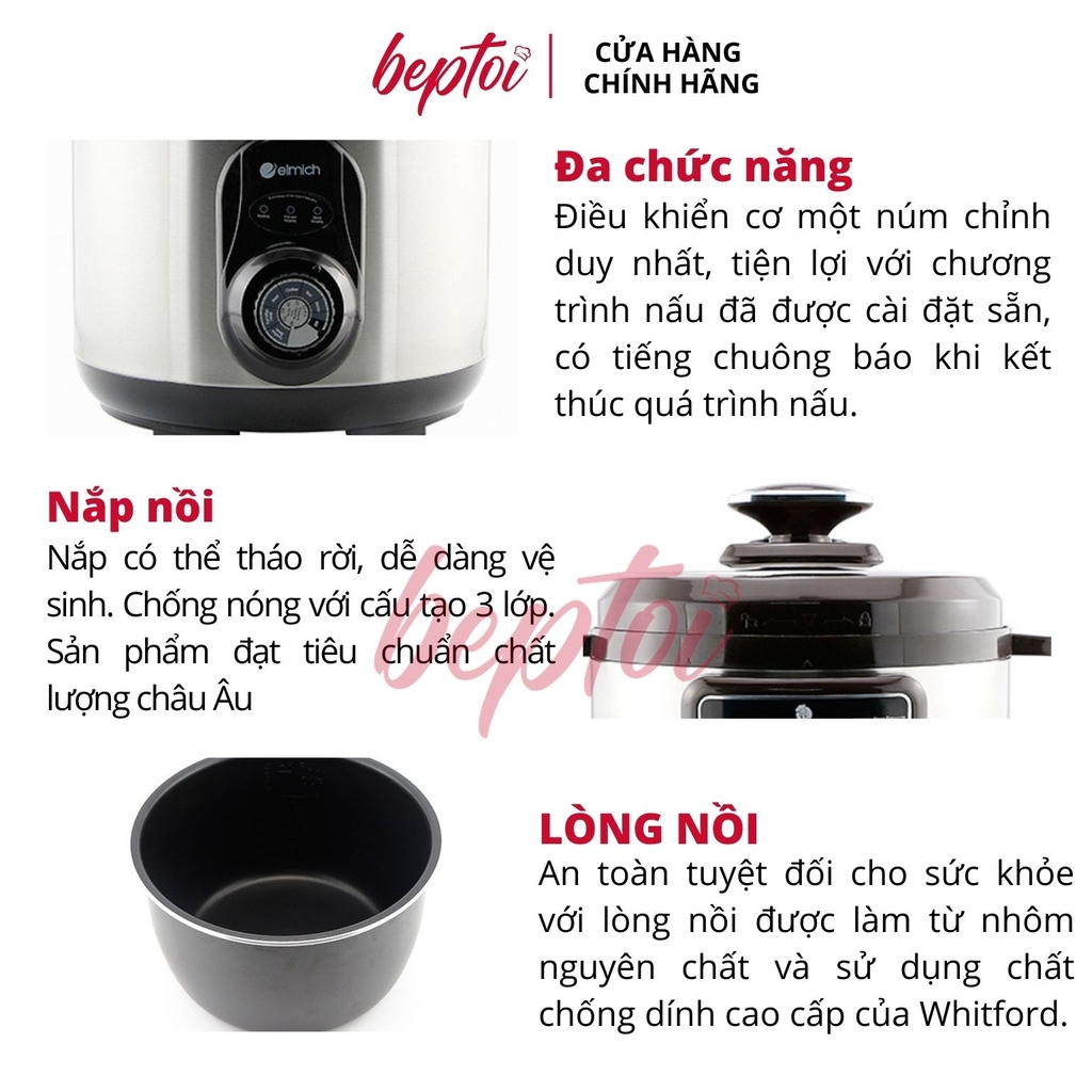 Nồi áp suất đa năng Smartcook 5L, nồi áp suất điện đa năng Smartcook PCS-1800