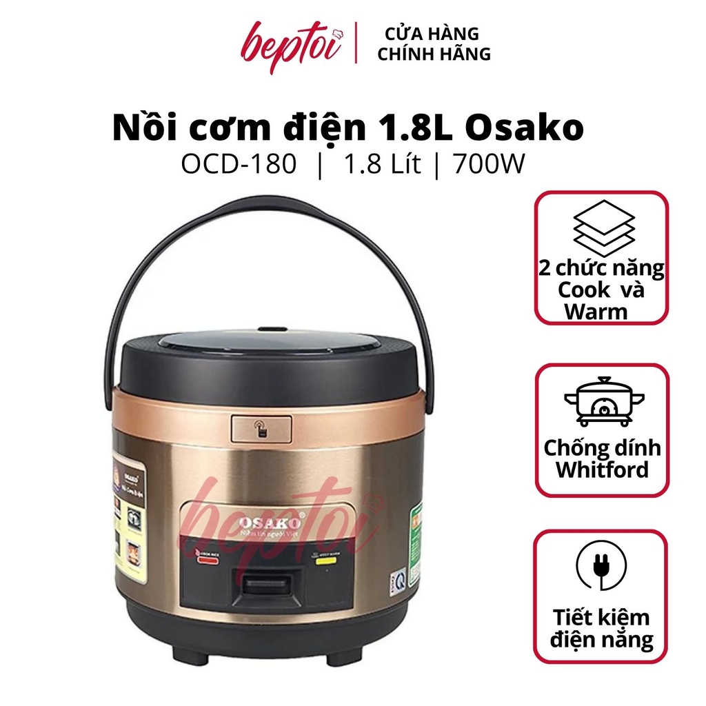 Nồi Cơm Điện 1.8L OSAKO OCD-180