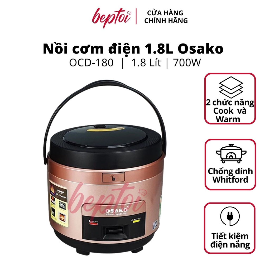 Nồi Cơm Điện 1.8L OSAKO OCD-180