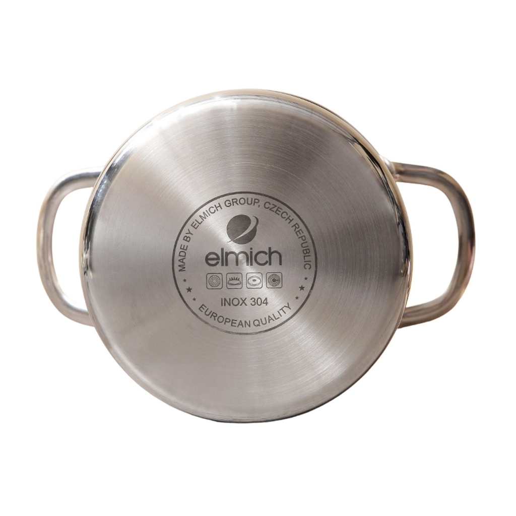 Nồi bếp từ inox cao cấp 3 lớp đáy liền Trimax, Nồi bếp từ Elmich