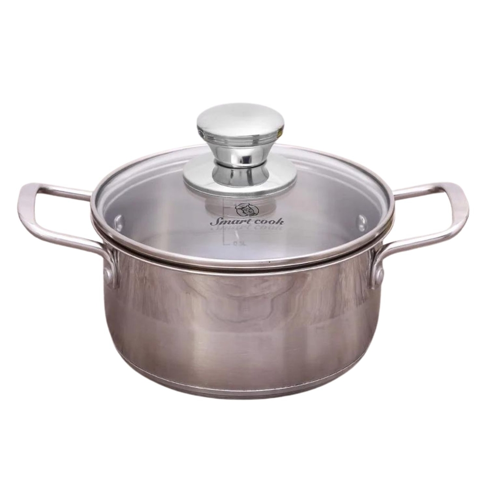 Nồi bếp từ inox 304 cao cấp 3 đáy, Nồi inox Smartcook SM 2400/2401