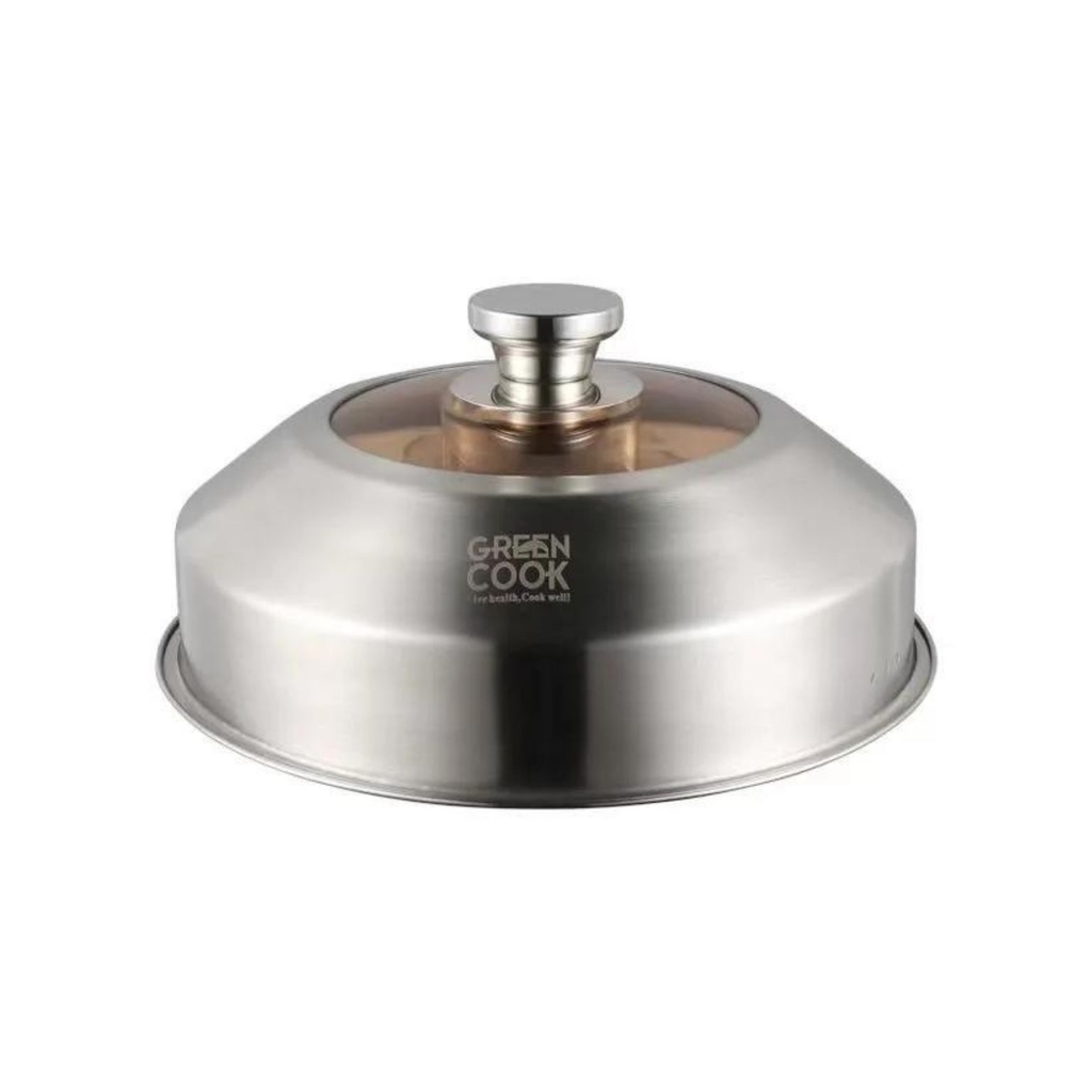 Nồi bếp từ nồi xững hấp inox đa năng Greencook 26CM GCST01- 26IH
