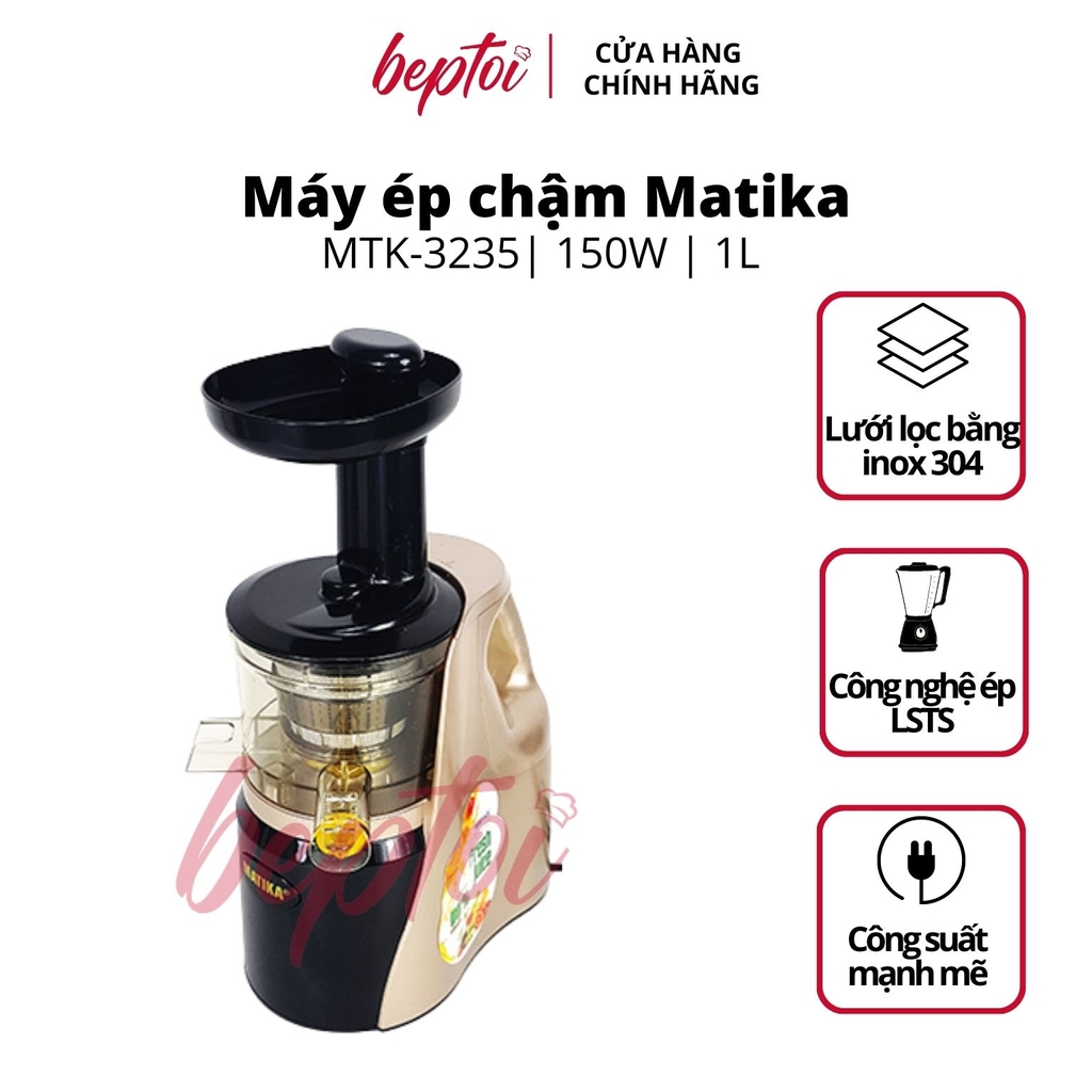 Máy ép trái cây / Máy ép chậm hoa quả Matika MTK-3235 thiết kế hiện đại dung tích 1000ml