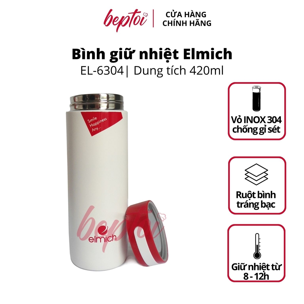 Bình giữ nhiệt Elmich EL 6304 Inox 304 420ml