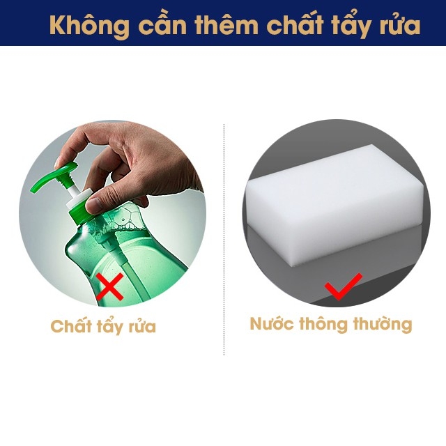 Mút Xốp Melamine Miếng Cọ Rửa Bát, Chén - Cọ Đa Năng Túi 16 Miếng