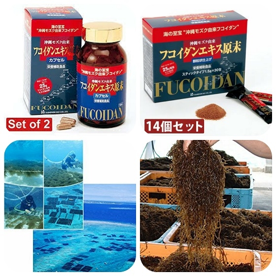 Viên Uống Hỗ Trợ Điều Trị Ung Thư Okinawa Fucoidan Kanehide Bio 150 viên (lọ đỏ)