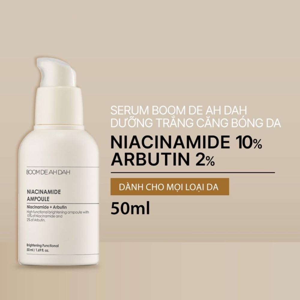 Serum dưỡng trắng mờ thâm Boom De Ah Dah Niacinamide 10% +Arbutin 2%