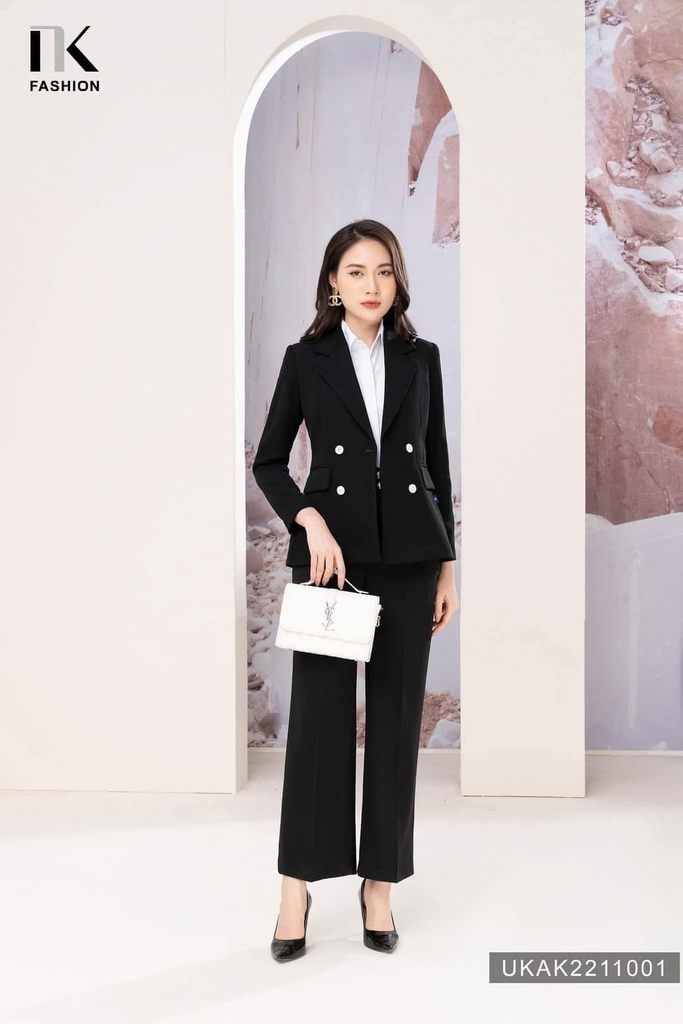 Áo Vest 1 Lớp Blazer UK Fashion Cao Cấp, Chuẩn From Đứng Dáng UKAK2211001