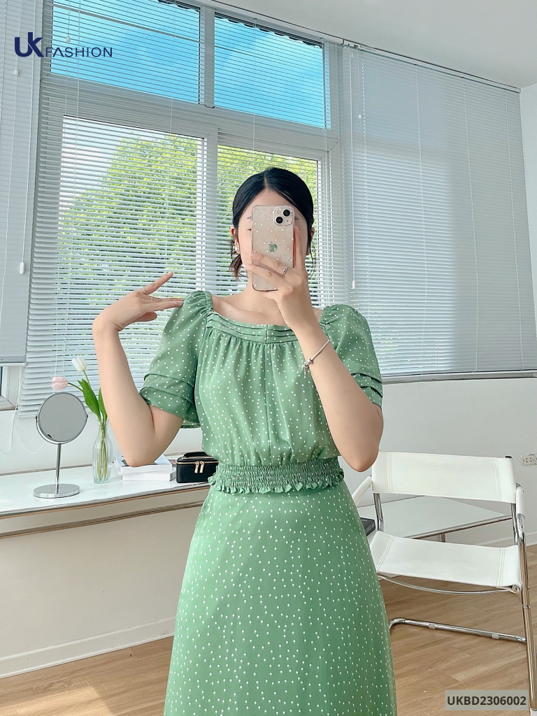 Set Chân Váy Xòe Xếp & Áo 2 Kiểu UK Fashion Trẻ Trung, Thanh Lịch UKBD2306002
