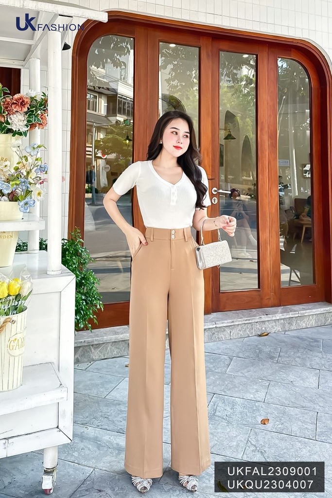 Áo Len Cộc Tay 3 Cúc UK Fashion Trendy UKFAL2309001
