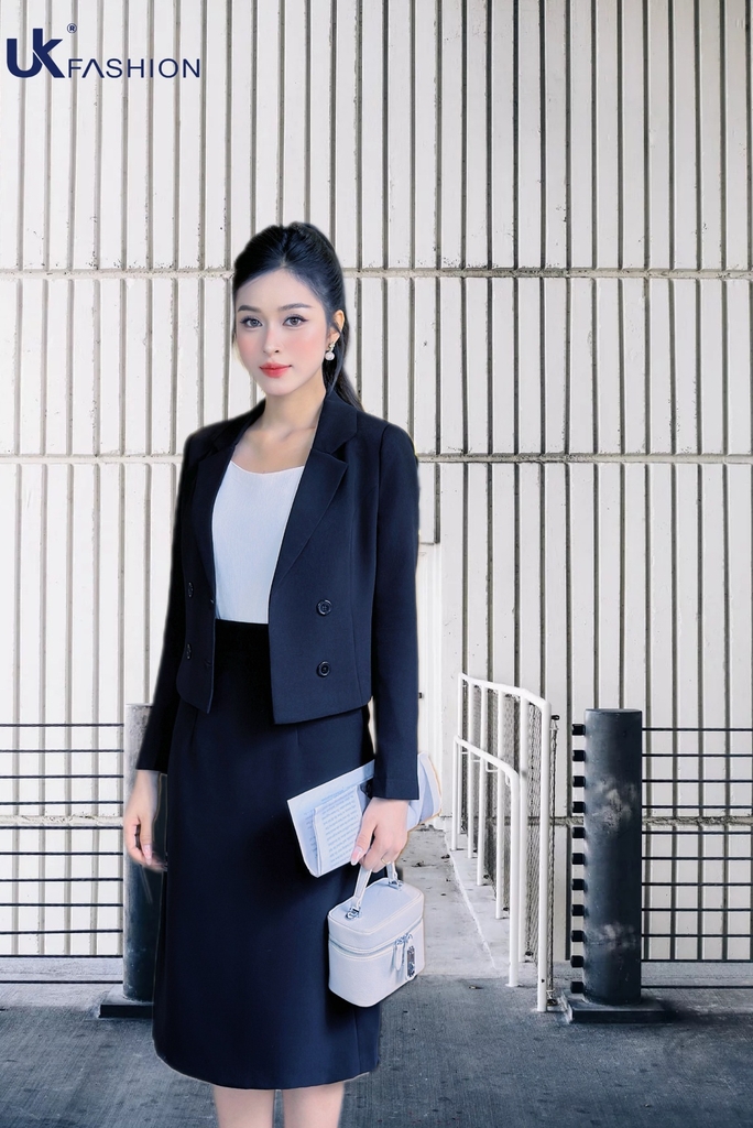 Chân váy A UK Fashion Công Sở Nữ Thanh Lịch, Vải Mềm Mịn UKCV2406001