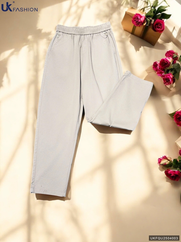 Quần baggy 2 cúc túi trẻ trung UKFQU2504003