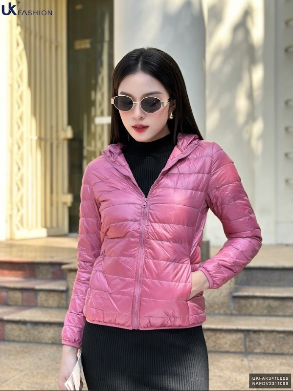 Áo Khoác Gió Lông Vũ UK Fashion Công Sở Nữ Trẻ Trung, Thoải Mái Vải Mềm Mại UKFAK2410006