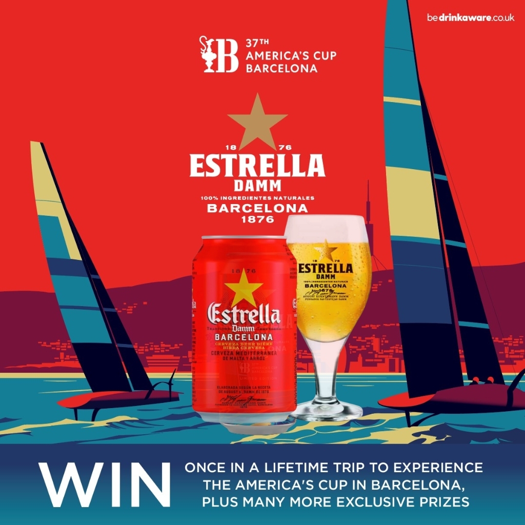 Bia Estrella Damm Barca Lon 330ml