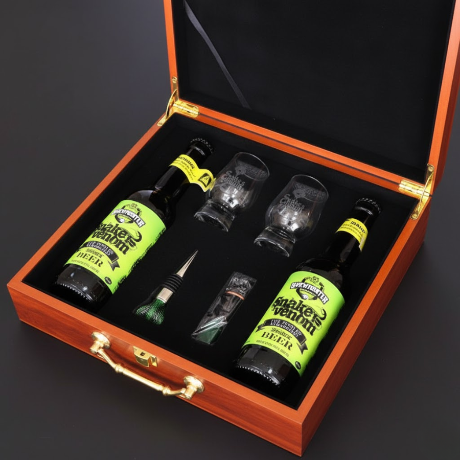 bia snake venom hộp quà 2 chai