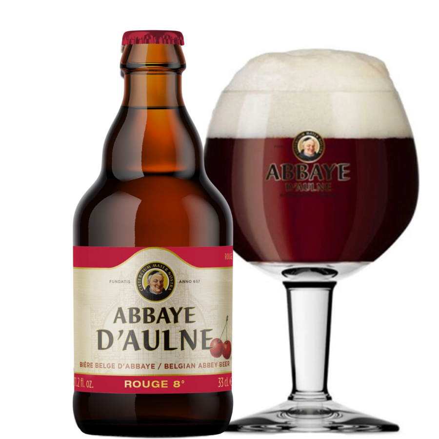 Bia Bỉ Abbaye d'Aulne Rouge 8,0% - Chai 330ml - Thùng 24