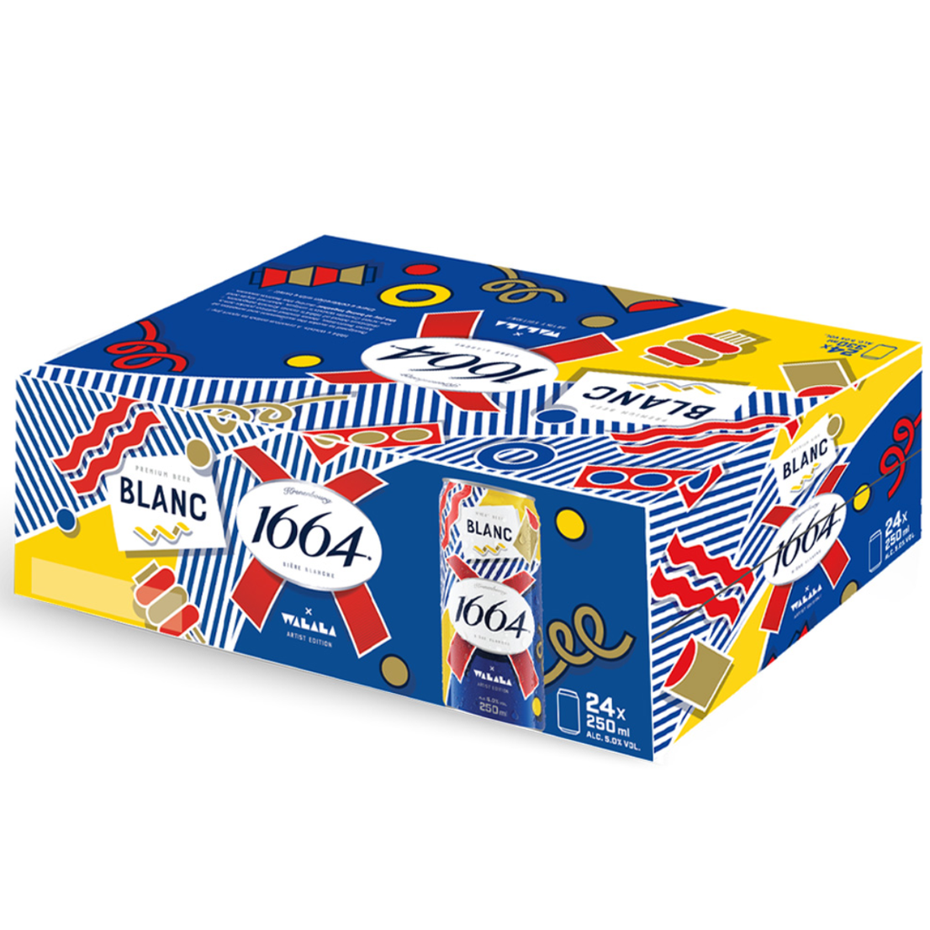 Bia VN Kronenbourg 1664 Blanc Xuân 2026 5,0% - Lon 250ml - Thùng 24