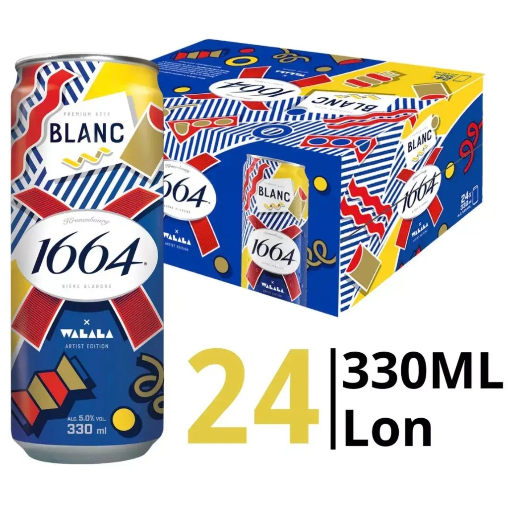 Bia VN 1664 Blanc Xuân 2026 5,0% - Lon 330ml - Thùng 24