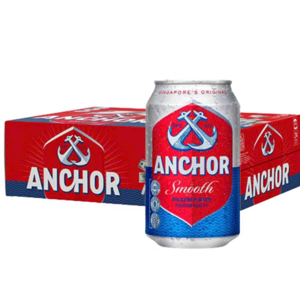 Bia Cambodia Anchor Pilsner 5,0% - Lon 330ml - Thùng 24