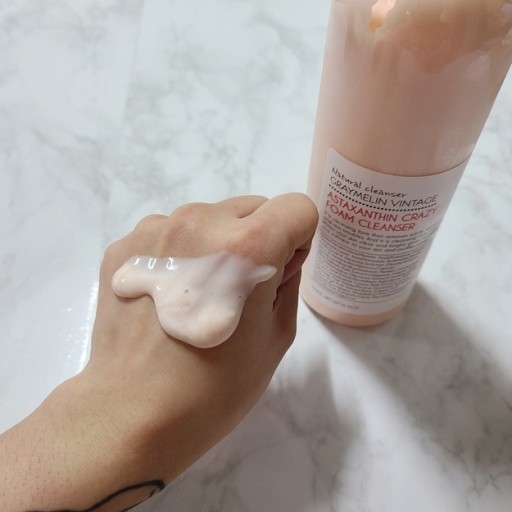 Sữa rửa mặt cải thiện màu da Graymelin Vintage Astaxanthin Crazy Foam Cleanser - 500ml Sữa Rửa Mặt Cải Thiện Màu Da Graymelin Vintage Astaxanthin Crazy Foam Cleanser - 500Ml