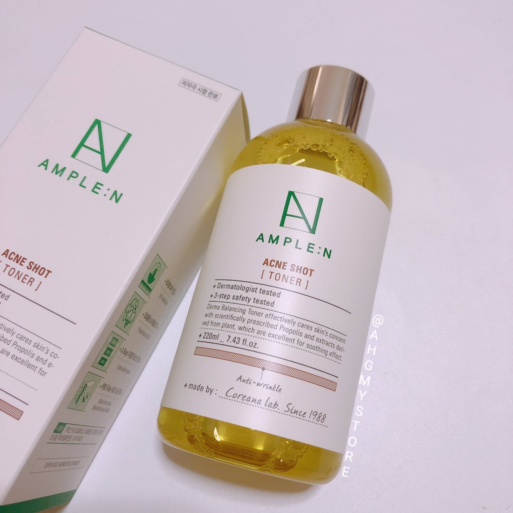 Toner dành cho da mụn da nhạy cảm AMPLE:N Acne Shot Toner