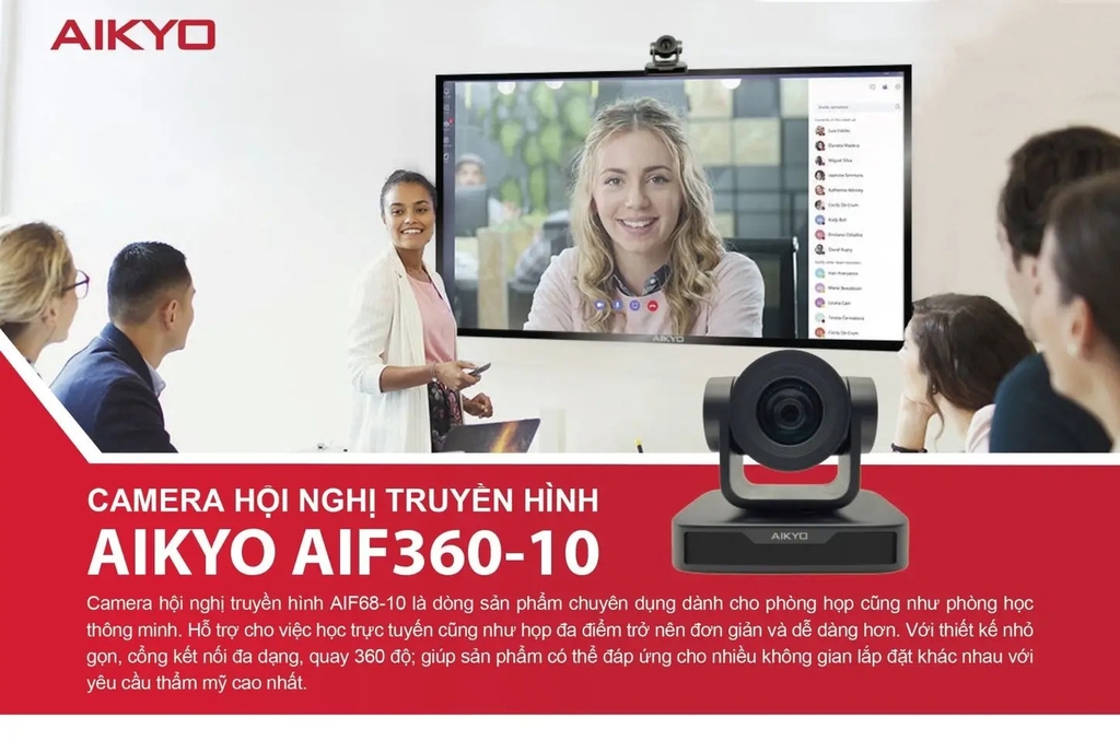 CAMERA HỘI NGHỊ TRUYỀN HÌNH AIKYO AIF360-10E