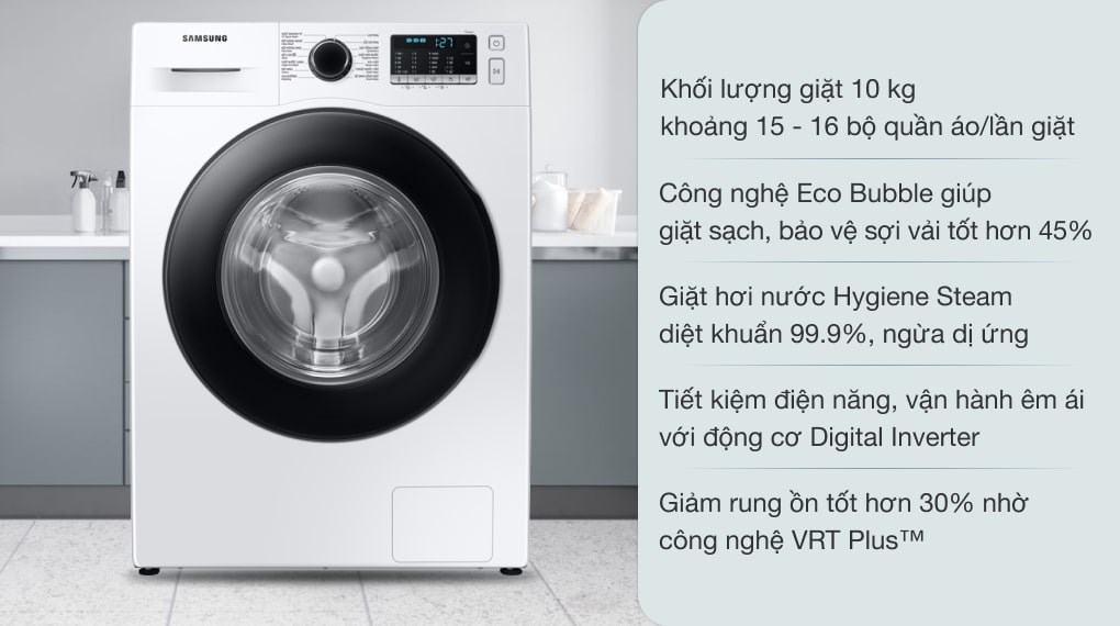 Máy giặt Samsung Inverter 10kg WW10TA046AE